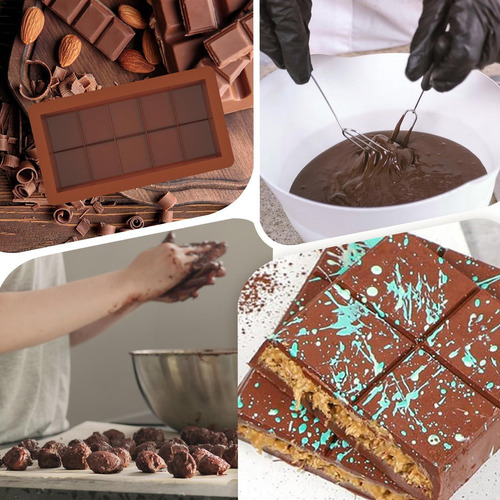 Molde Para Hacer Barras De Chocolate Molde De Silicona Para