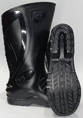 Botas Caucho Para Motociclista Dakar 100 Impermeables Negra