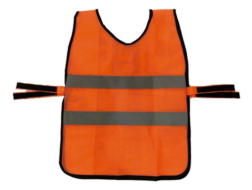 Chaleco Poncho Poliester Premium Reflectivo Vial Naranja 