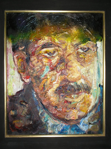 Retrato De Raúl Alfonsín. Arte Microconceptual. La Rocca