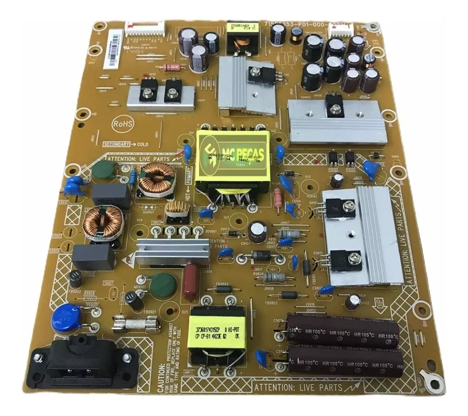 Primeira imagem para pesquisa de placa da fonte tv philips 40pug6300