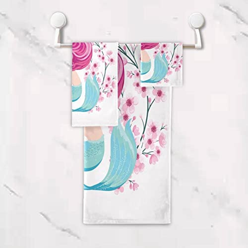 Alaza Juego De Toallas De Baño, Hermosas Toallas De Flores D