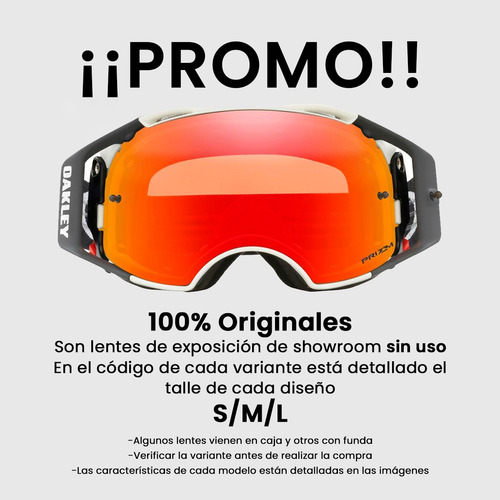 Antiparra Deportiva Nieve Motocross Oakley 100% Originales