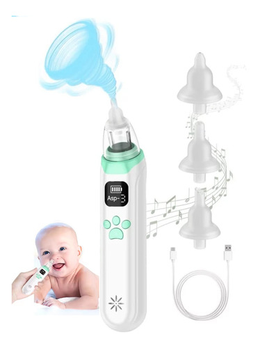 Aspirador Nasal Electrico Bebe Recargable Mocos Saca.