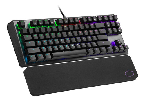 Teclado Mecánico Gamer Cooler Master Ck530 V2 Rgb Cherry /v Idioma Inglés Us Color Del Teclado Gunmetal Negro