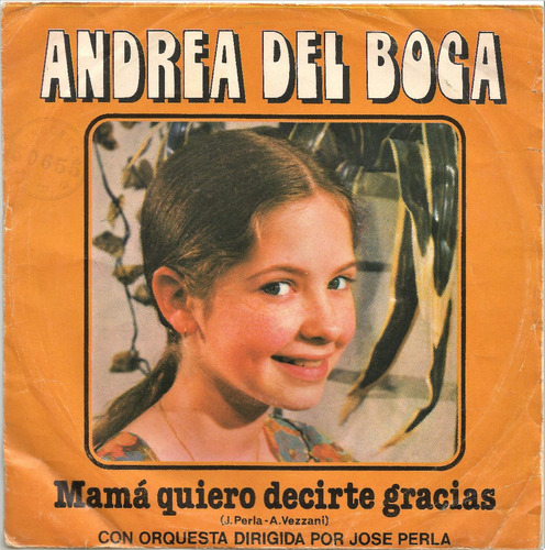 Andrea Del Boca / Mama Quiero Decirte Simple Vinilo Con Tapa