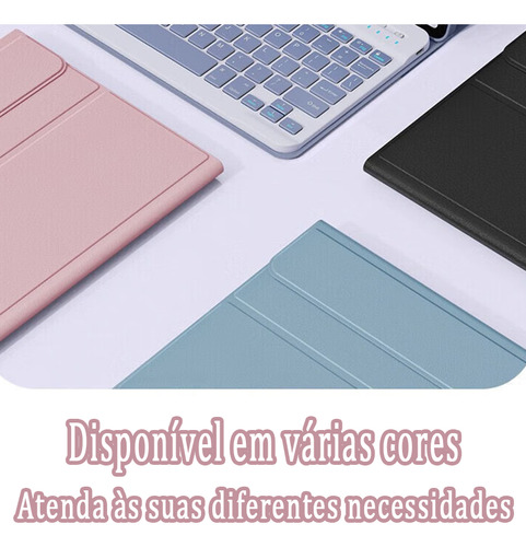 Capa Para Tablet Samsung Tab A9 Com Abnt2 Teclado E Mouse