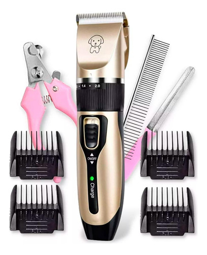 Kit Maquininha Tosa Pets Cães Tosar Gatos Tosar Pelo Sem Fio