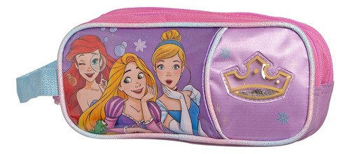 Kit Mochila Princesas Lonchera Lapicera Original Primaria Rosa Rosa