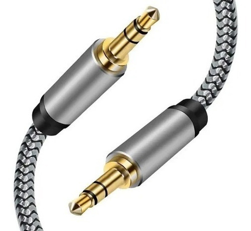 Imagen 9 de 10 de Cable Auxiliar Spica 3.5 Macho Macho Ma 1mt Mallado ,,