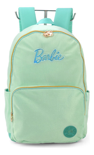 Mochila Escolar Univ. De Costas Barbie Turquesa Luxcel