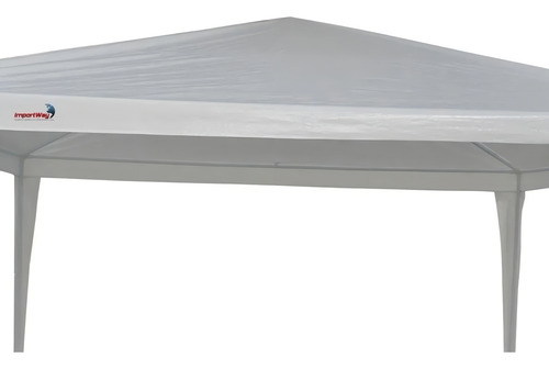 Carpa tipo gazebo importway con base y parte superior, color blanco, montaje en playa, 3 x 3