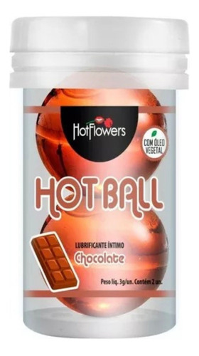 Hot Ball Lubrificante Íntimo Bolinhas Beijável Chocolate