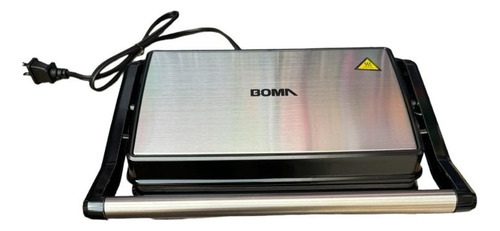Máquina Para Hacer Panini Boma Bm-2013 Acero Inoxidable Color Plateado