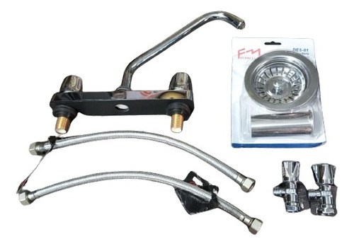 Combo De Fregadero Acero Inoxidable Fermetal