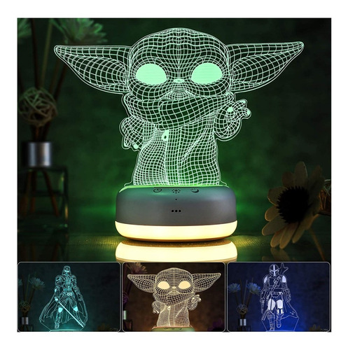 Imagen 6 de 7 de Lampara 3d Decorativa Para Mesa Con Diferentes Motivos.