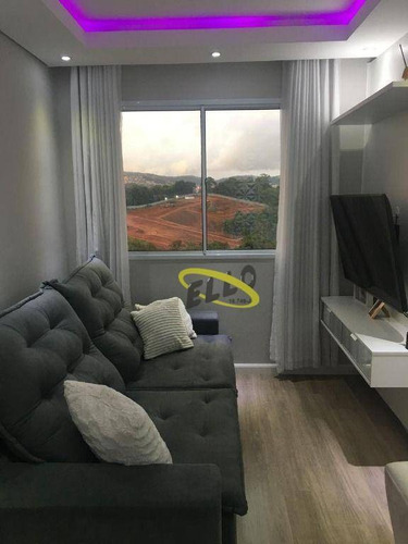 Imagem 1 de 22 de Lindo Apartamento Com 2 Dormitórios À Venda, 46 M² Por R$ 215.000 - Jardim Honória - Cotia/sp - Ap2238