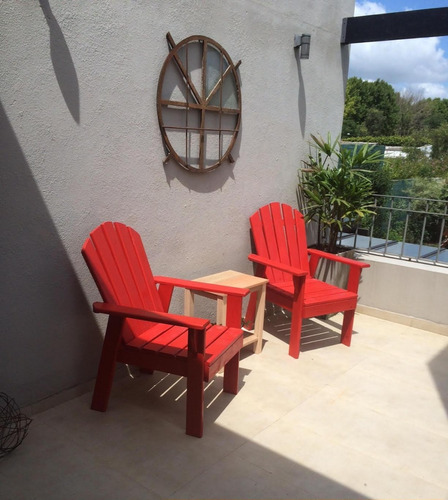 Sillón Adirondack, Silla De Jardín Madera Tratada.