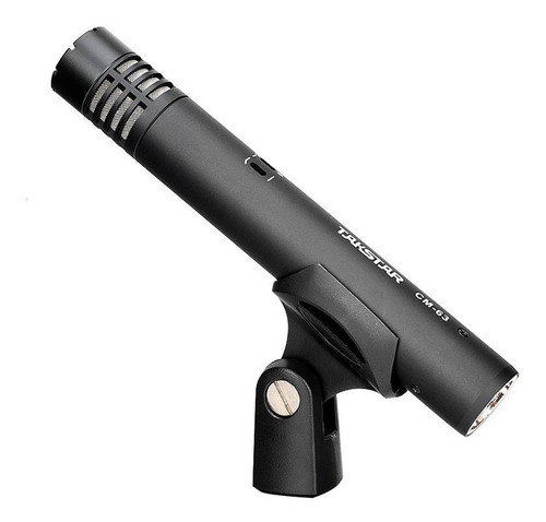 Micrófono de condensador tipo lápiz Takstar Cm63 cilíndrico XLR de 48 V, color negro