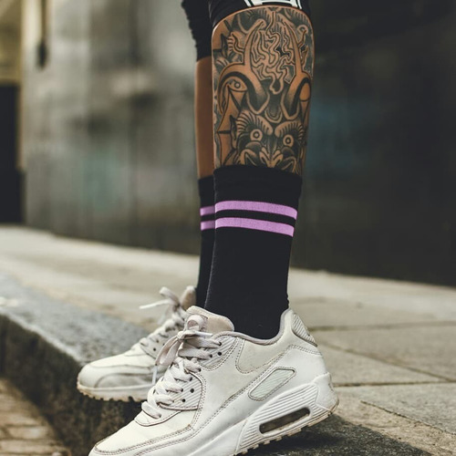 Imagen 2 de 3 de Medias Algodón Gdo Lines Old School X Docena (12pares)