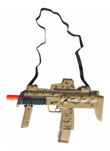 Metralhadora Pistola Brinquedo Tipo Nerf Luz Som Camuflada - R$ 59,99