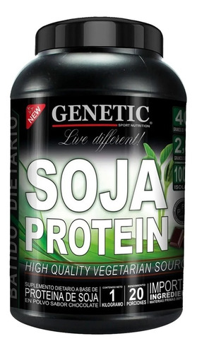 Proteina De Soja Vegana 1 Kilo - Genetic