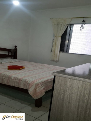Imagem 5 de 12 de Apartamento Em Praia Grande, Vila Caiçara, Lado Praia, Murado, Usado, Rua Calçada, 02 Dormitórios, 01 Banheiro, Cozinha, Sala, Garagem, Ducha De Praia - 6071 - 68854580