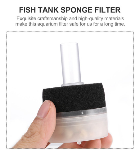 Pecera Pequeña Spong Filter, 3 Unidades