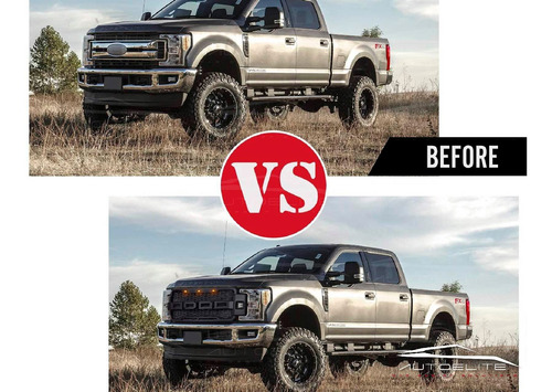 Imagen 3 de 9 de Parrilla Ford F150 2020 2021 Negra Luz Led Ambar Tipo Raptor