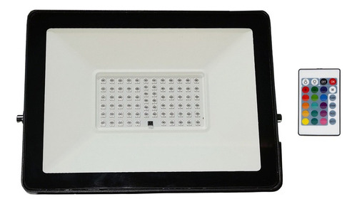 Reflector Led Rgb 100w 16colores Con Control Remoto Ip65 Hee