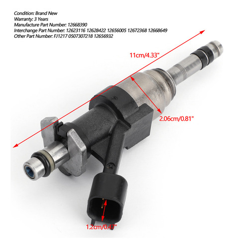 W Inyectores De Combustible 12668390 De 8 Piezas Para