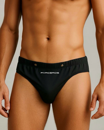 Traje De Baño Para Hombre Sunga Bahía Negro Lisa M