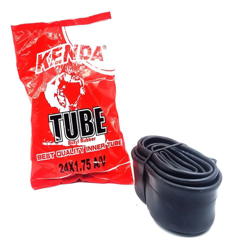 10 Câmara De Ar Kenda Bico Grosso Aro 24x1.75 Para Bicicleta Tipo da válvula Schrader