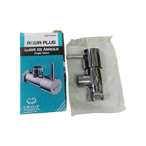 Llave De Arresto 1/2 X1/2  Hembra-macho Acero Inox. De Lujo