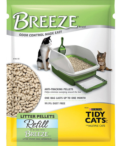 Breeze Cat Refill Litter Pellets 3.5 Lbs (paquete De 4)