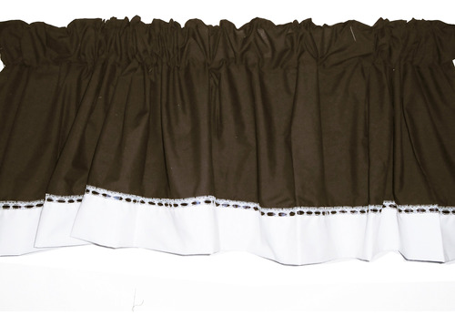 Baby Doll Bedding Regal Ventana Cenefa, Chocolate