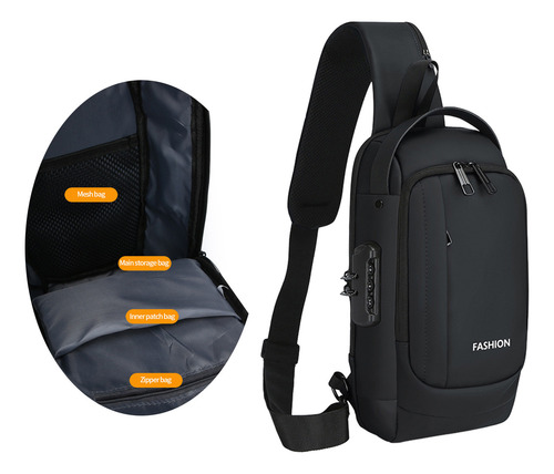 Mochila V, Bolsa De Ombro Antifurto, Bolsa De Ombro Com Carr