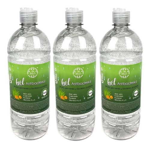 Gel Antibacterial Mii's X 3 L Con Registro Invima Aloe Vera