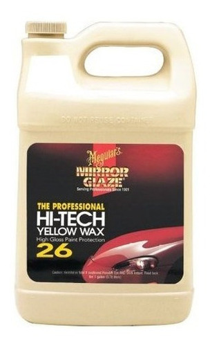 Meguiars M26 Mirror Glaze Hitech Yellow Wax 1 Galon