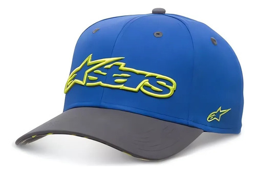  Alpinestars Gorra Visera Curva Circuit Rep Hat Azul 