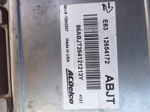 Modulo Inje Gm Cobalt Cruize Onix Agile Automatico 12654172 (Usado)