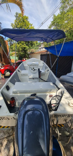 Imagem 5 de 13 de Barco Bote Lancha Pesca 5,30 Com Capota E Comando Artsol