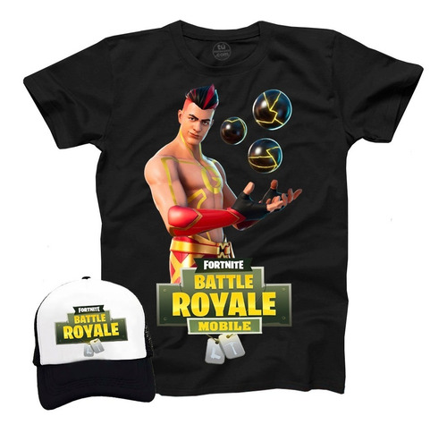 Camiseta Fortnite Battle Royale + Gorra Promo Exclusiva !