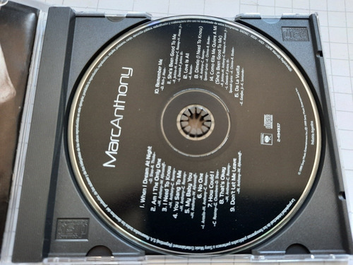 Marc Anthony - Cd - Incluye: I Need To Know