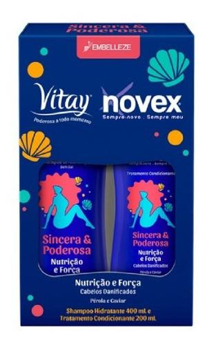 Imagem 1 de 1 de Kit Shampoo E Condicionador Vitay Sincera E Poderosa