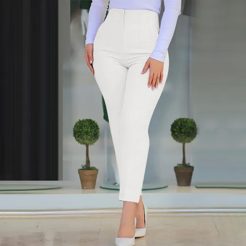 Pantalones Casuales Ajustados A La Moda Para Mujer, Color 30