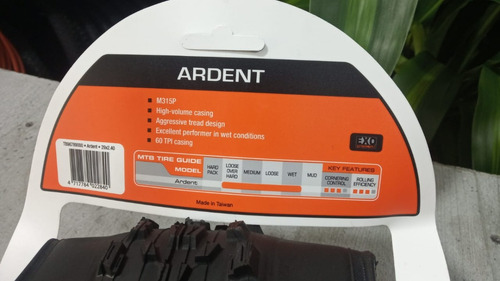Imagen 8 de 9 de Llanta Maxxis Ardent 29*2.40 / E X O / Plegable / 60 Tpi