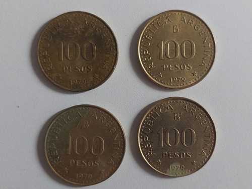 Monedas De 100 Pesos Conquista Del Desierto (1979) X4u