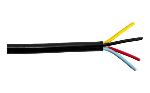 Cable Cordón Negro Eléctrico 4x1.5 Mm. 50 Mts