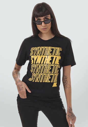 Imagem 1 de 2 de Camiseta Full Synthetic Preta - M